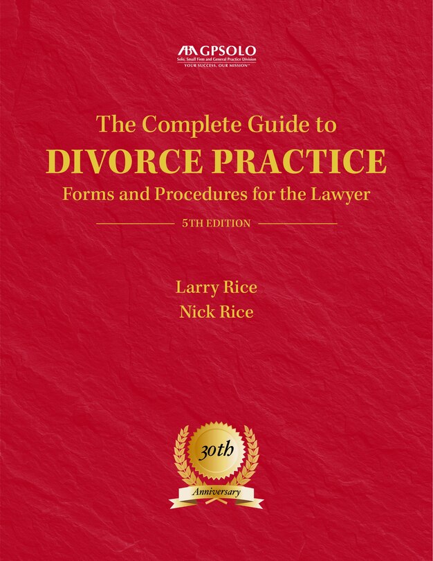 Couverture_The Complete Guide to Divorce Practice