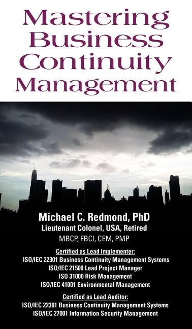 Front cover_Mastering Business Continuity Management