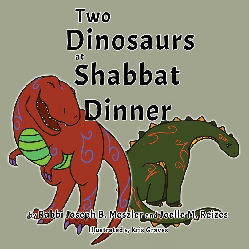 Couverture_Two Dinosaurs at Shabbat Dinner