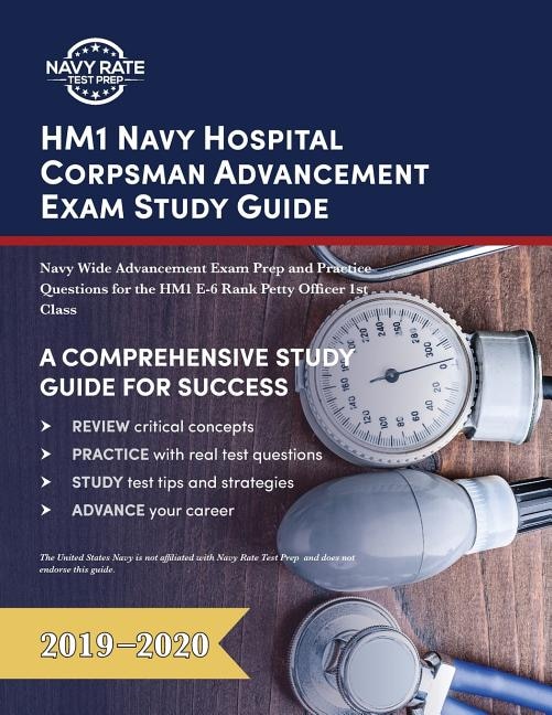 Front cover_Hm1 Navy Hospital Corpsman Advancement Exam Study Guide