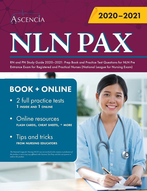 Front cover_NLN PAX RN and PN Study Guide 2020-2021