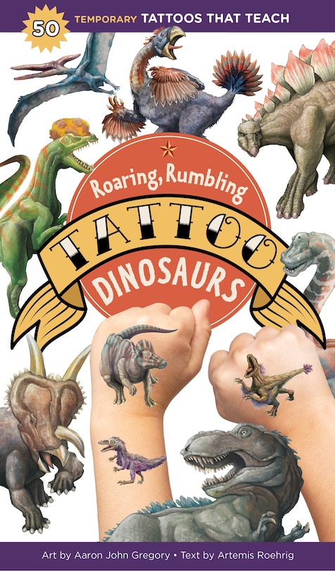 Front cover_Roaring, Rumbling Tattoo Dinosaurs