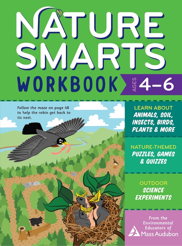 Front cover_Nature Smarts Workbook, Ages 4–6