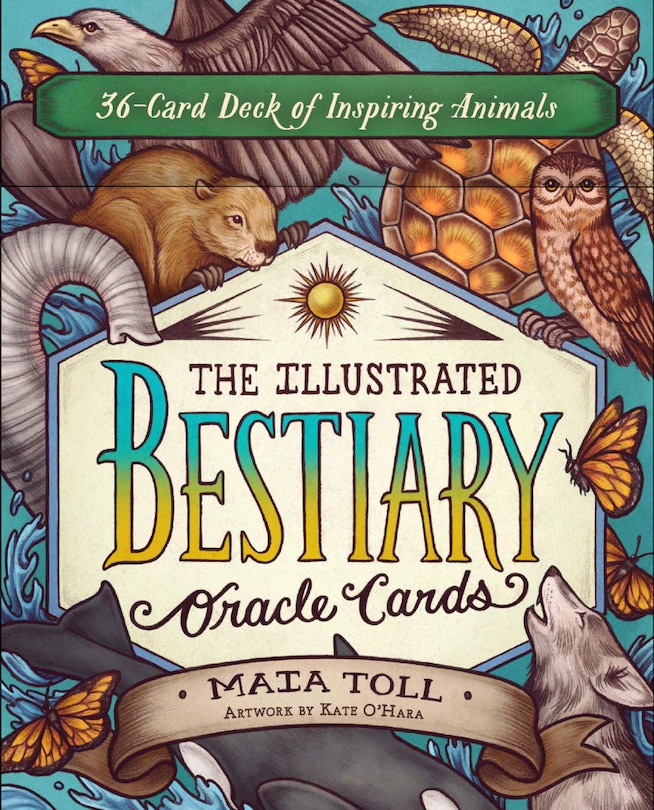 Front cover_The Illustrated Bestiary Oracle Cards