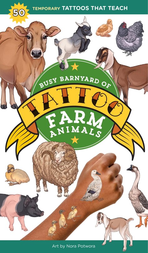 Front cover_Busy Barnyard of Tattoo Farm Animals