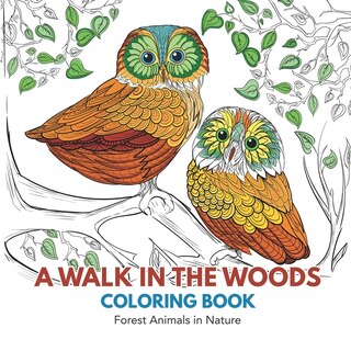 Front cover_A Walk in the Woods Coloring Book