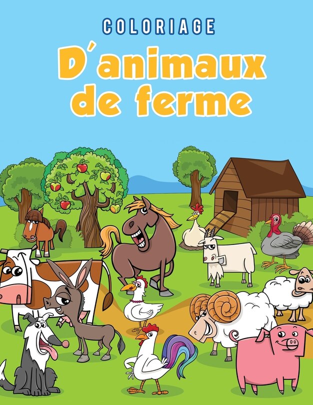 Couverture_Coloriage d'animaux de ferme