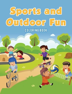 Front cover_Sports and Outdoor Fun Coloring Book