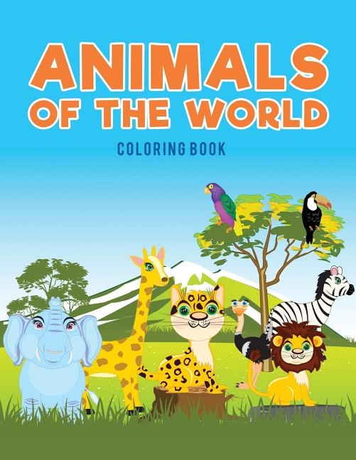 Front cover_Animals of the world coloring Book