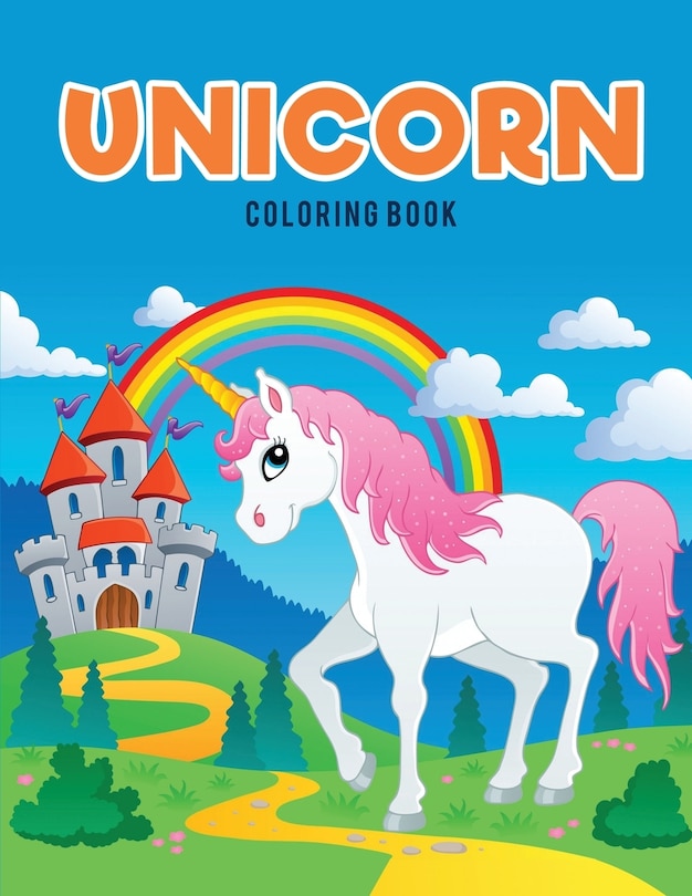 Front cover_Unicorn Coloring Book