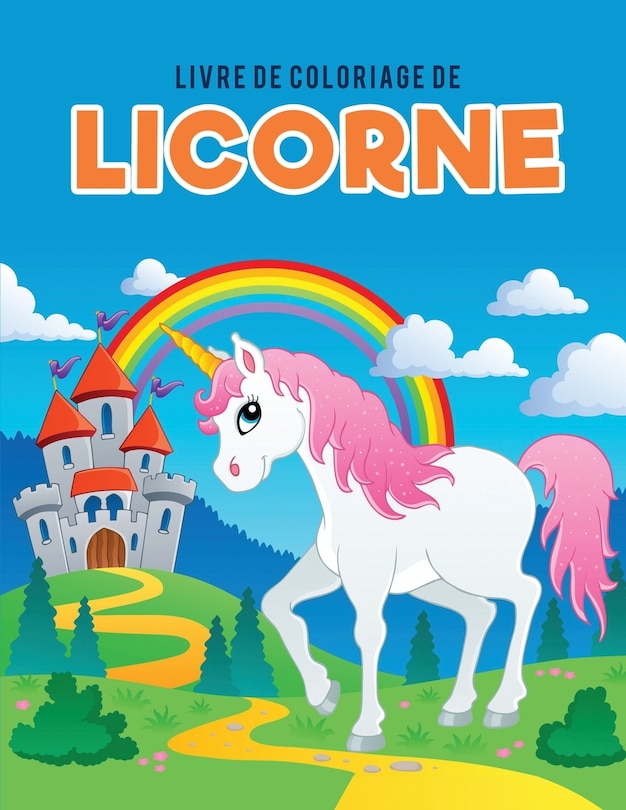 Couverture_Livre de coloriage de licorne