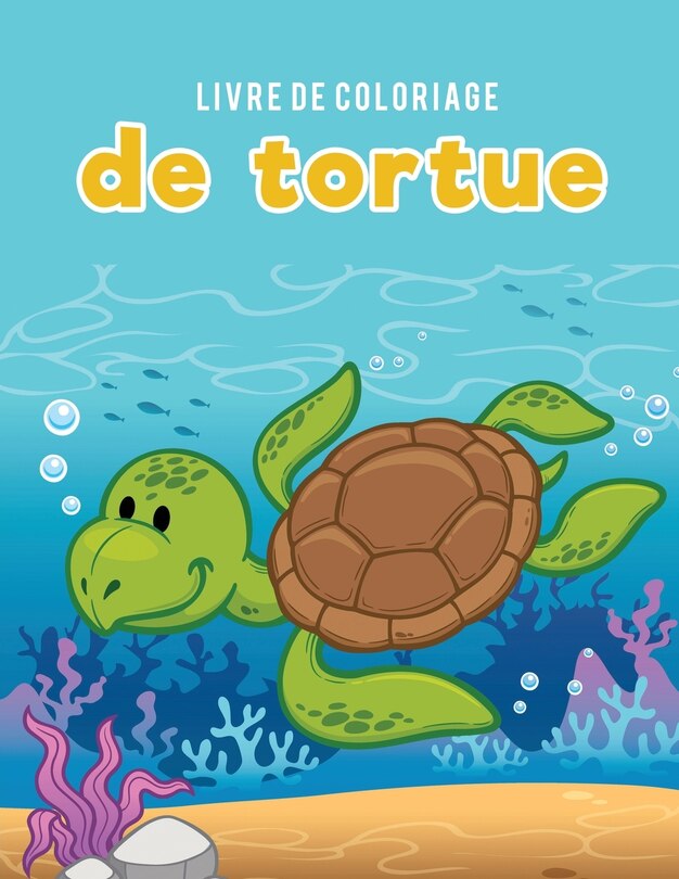 Front cover_Livre de coloriage de tortue