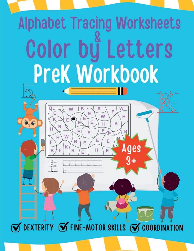 Couverture_Alphabet Tracing Worksheet and Color by Letters Prek Workbook