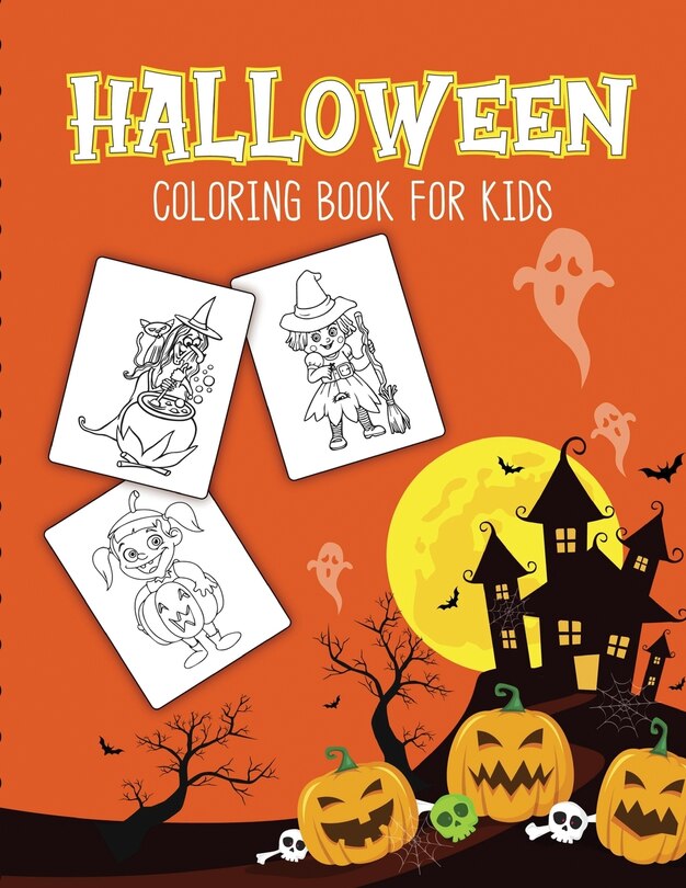 Front cover_Halloween Coloring Book For Kids