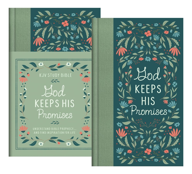Couverture_God Keeps His Promises Kjv Study Bible [sage Floral]
