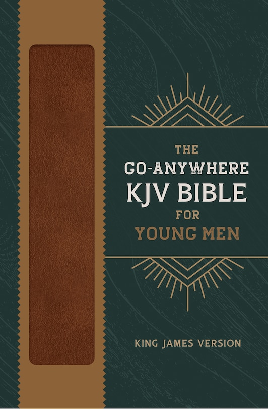 Front cover_The Go-Anywhere KJV Bible for Young Men [Woodgrain Chestnut]