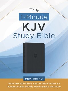 Couverture_The 1-Minute KJV Study Bible (Pewter Blue)