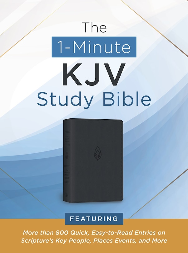 Couverture_The 1-Minute KJV Study Bible (Pewter Blue)