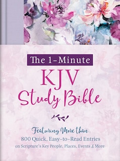 Couverture_The 1-Minute KJV Study Bible (Lavender Petals)