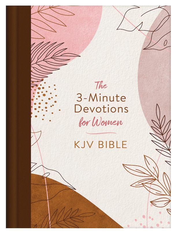 Couverture_3-Minute Devotions for Women KJV Bible [Rose & Copper Florets]