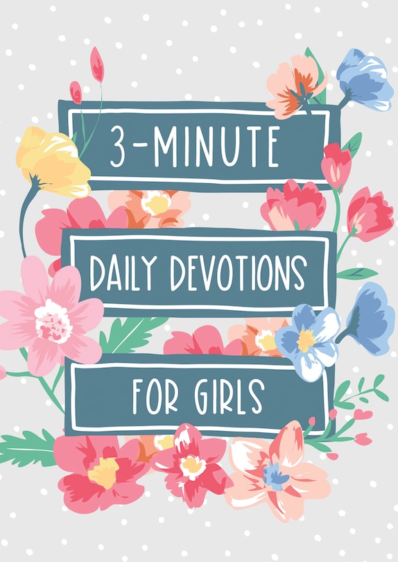 Front cover_3-Minute Daily Devotions for Girls