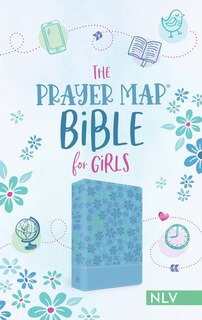 Front cover_The Prayer Map Bible for Girls NLV [Sky Blue Shimmer]