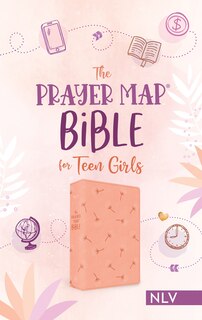 Couverture_The Prayer Map Bible for Teen Girls NLV [Coral Dandelions]