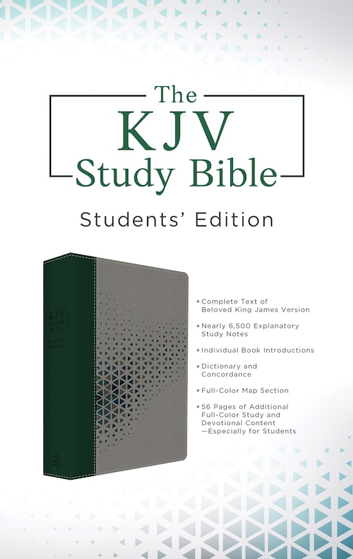 Couverture_The KJV Study Bible, Students' Edition [Cypress & Smoke]