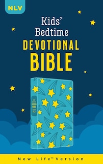 Front cover_The Kids' Bedtime Devotional Bible: NLV [Aqua Stars]