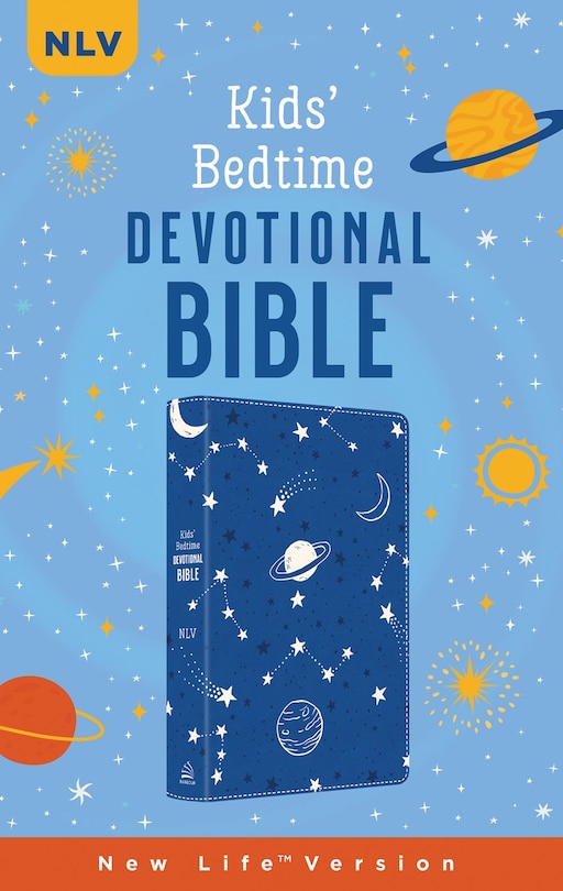 Front cover_The Kids' Bedtime Devotional Bible: NLV [Cobalt Cosmos]