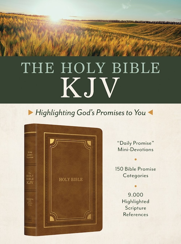 Front cover_Holy Bible KJV: Highlighting God's Promises to You [Gold & Camel]