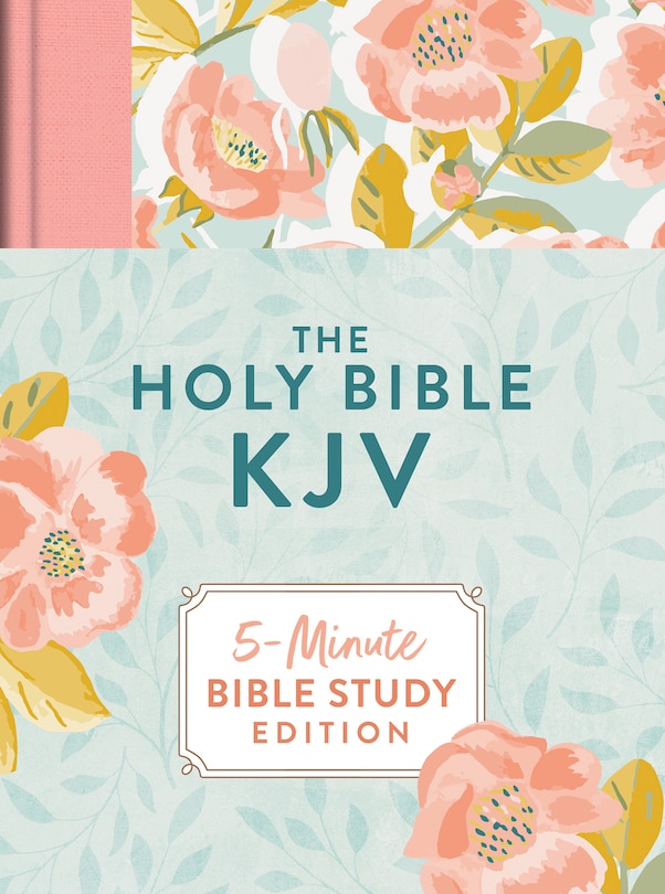 Front cover_The Holy Bible KJV: 5-Minute Bible Study Edition (Summertime Florals)