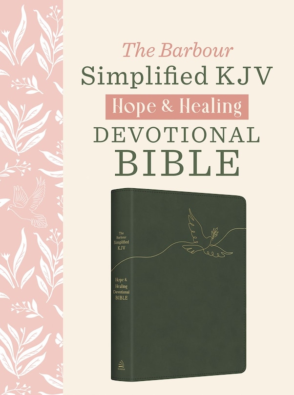 Front cover_The Hope & Healing Devotional Bible [Dark Sage Doves]