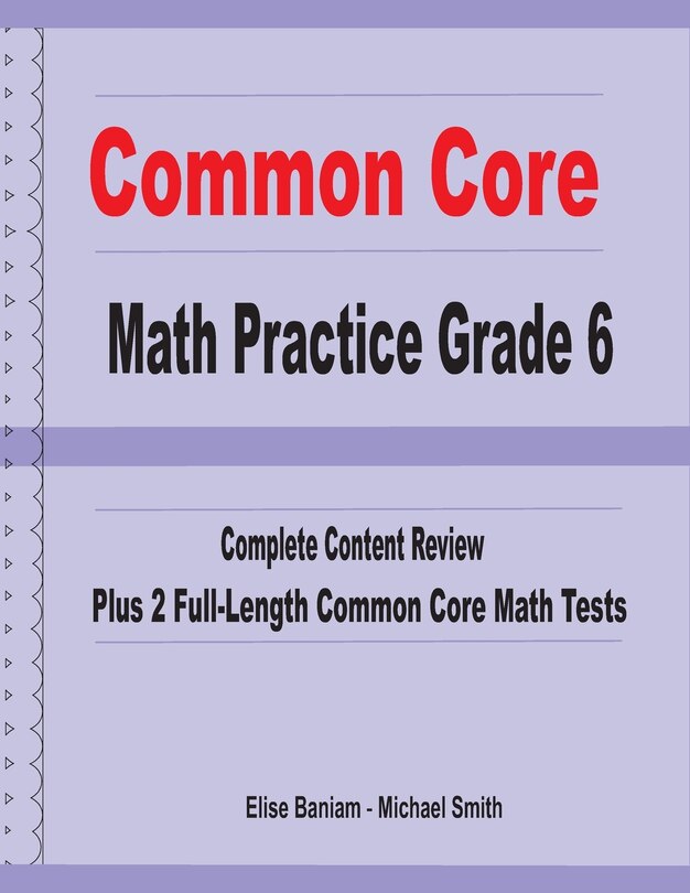 Front cover_Common Core Math Practice Grade 6