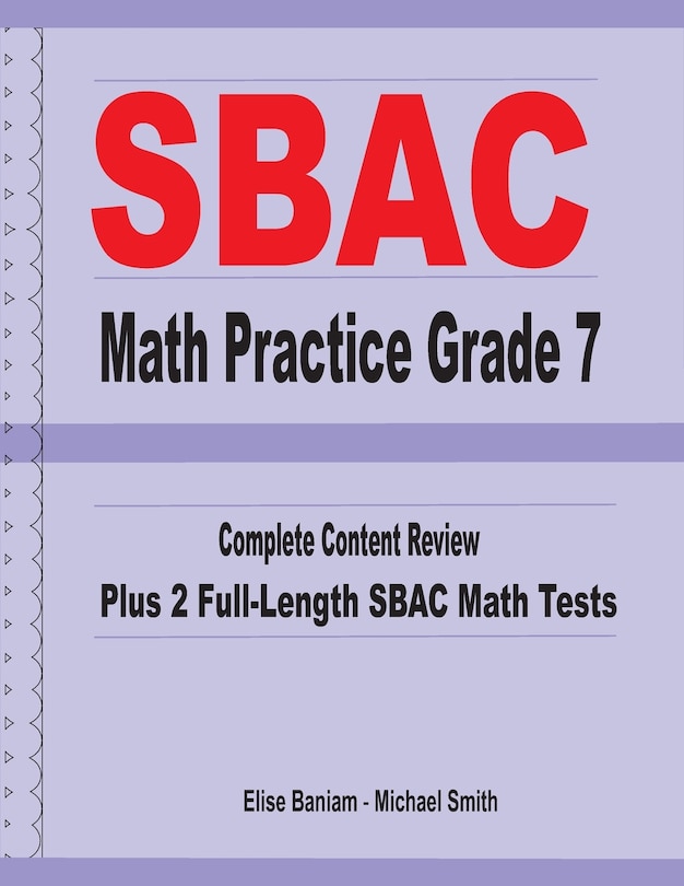 Couverture_SBAC Math Practice Grade 7