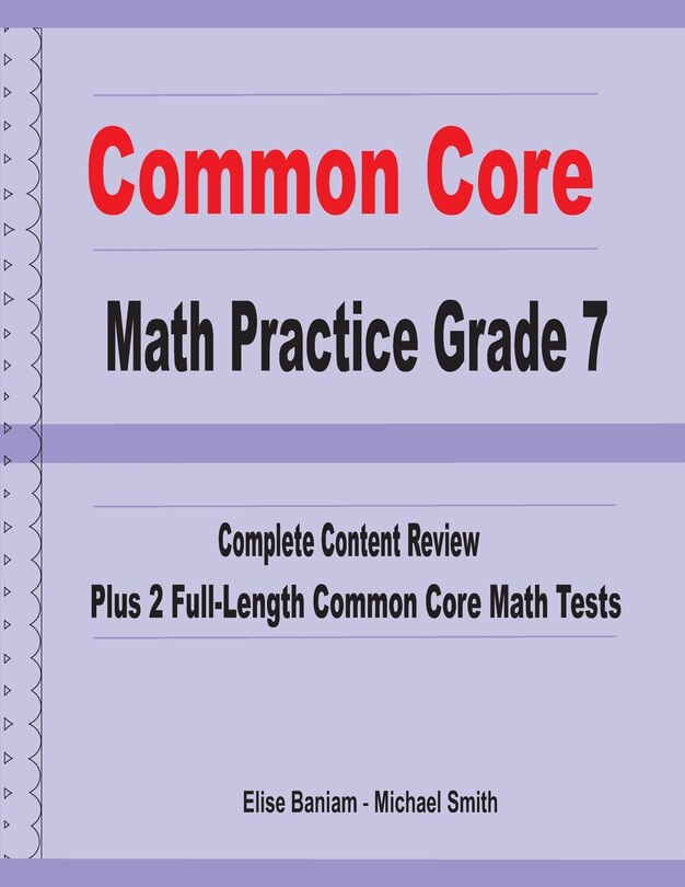Couverture_Common Core Math Practice Grade 7