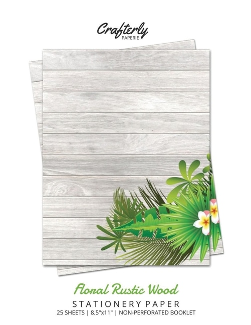 Front cover_Floral Rustic Wood Stationery Paper