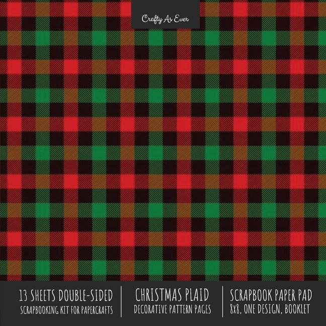 Couverture_Christmas Plaid Scrapbook Paper Pad 8x8 Scrapbooking Kit for Cardmaking Gifts, DIY Crafts, Printmaking, Papercrafts, Holiday Decorative Pattern Pages