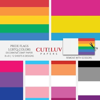 Couverture_Pride Flags LGBTQ Colors Decorative Craft Paper