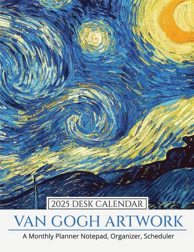 Front cover_2025 Desk Calendar Van Gogh Artwork