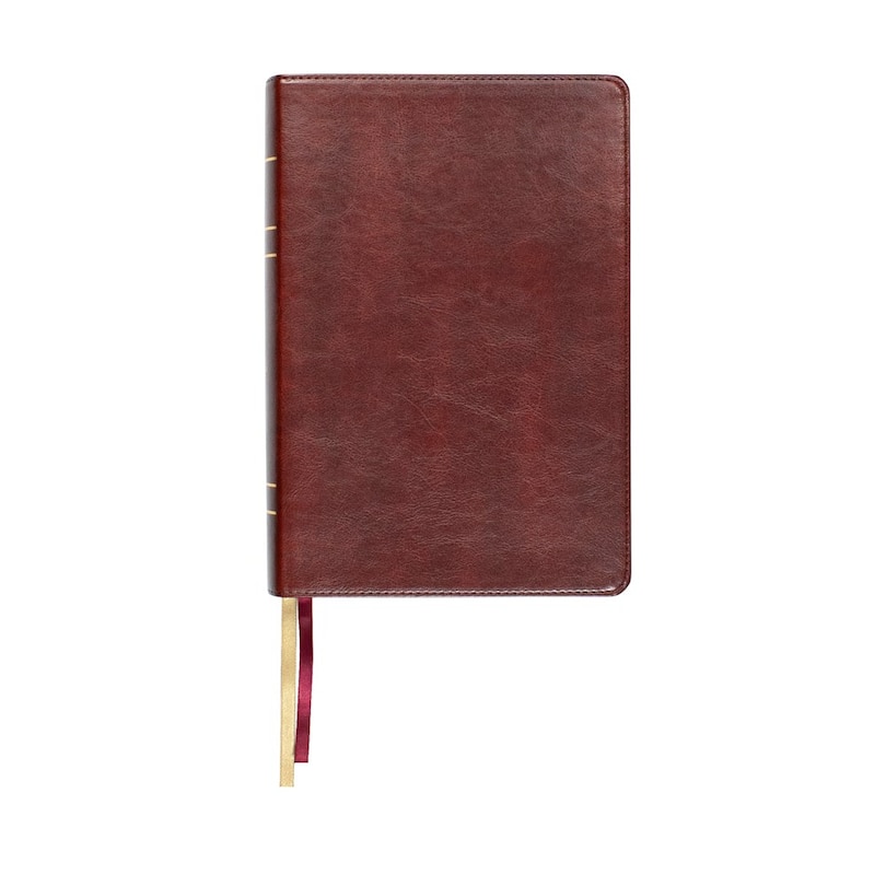 Couverture_LSB Large Print Wide Margin Paste-Down Reddish-Brown Faux Leather