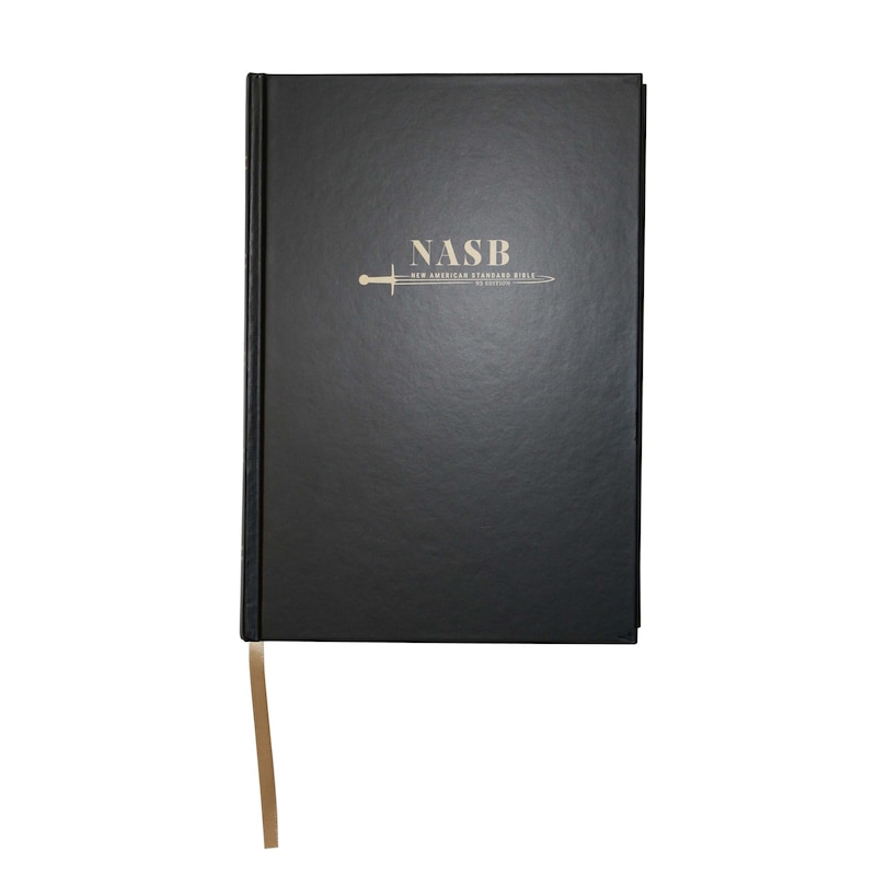 NASB Large Print Wide Margin - Black Hardcover