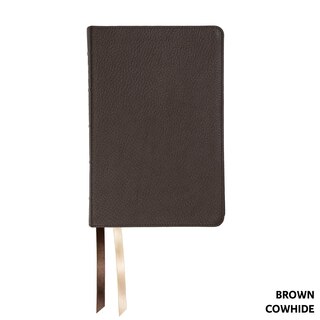 Front cover_NASB Handy Size, Paste-Down Brown Cowhide