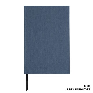 Front cover_Legacy Standard Bible, Single Column Text Only Edition - Blue Linen Hardcover