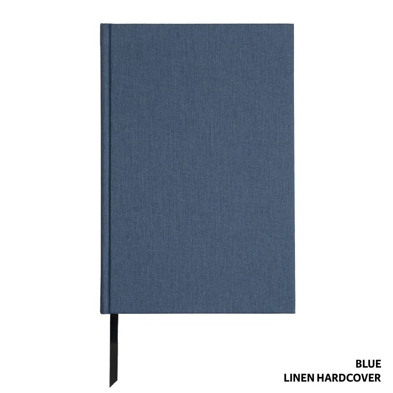 Front cover_Legacy Standard Bible, Single Column Text Only Edition - Blue Linen Hardcover