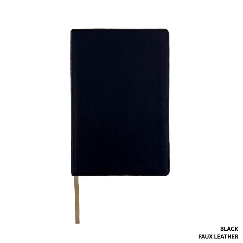 Front cover_Legacy Standard Bible, Handy Size Paste-Down Black Faux Leather Red Letter