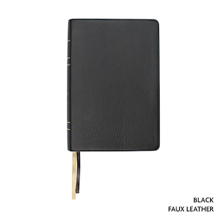 Couverture_Legacy Standard Bible, Large Print Wide Margin, Paste-Down Black Faux Leather