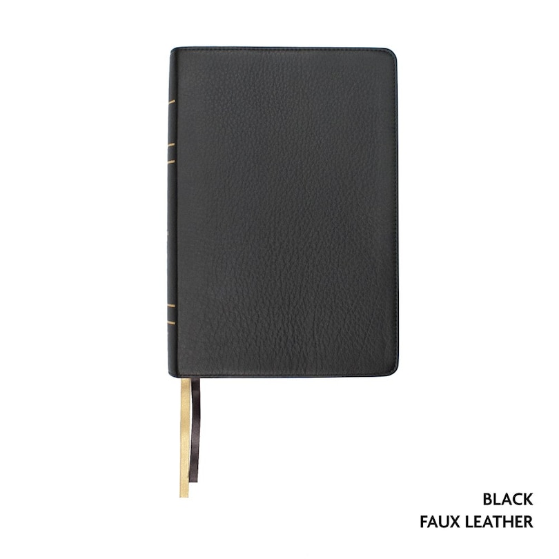 Couverture_Legacy Standard Bible, Large Print Wide Margin, Paste-Down Black Faux Leather