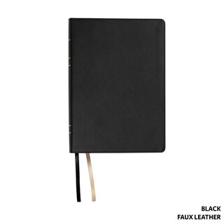 Couverture_LSB Inside Column Reference, Paste-Down, Black Faux Leather, Indexed