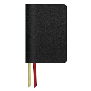 Front cover_LSB Portable Paragraph Reference, Black Paste-Down Cowhide, Red Letter, Indexed